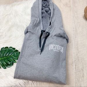 Victoria's Secret Tops - Victoria Secret Sport Grey Hooded Sweater D1963 Victoria's Secret Tops - Victoria Secret Sport Grey Hooded Sweater D1963